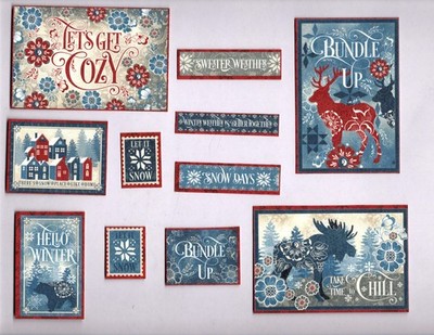 Snippets Graphic45 LET'S GET COZY (11PC) MINI HAND-CUT EPHEMERA
