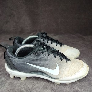 Nike Lunarlon Hyperdiamond Pro Cleats Women 6.5 White Black Softball 856493-012