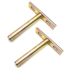3 Inch Floating Shelf Brackets Brass Tone 2 Pack Heavy Duty Hidden Shelf Brac...