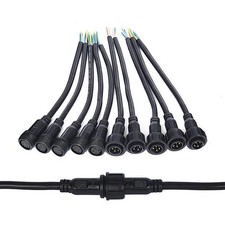 4-Pin LED Connector Extension Cable 20cm 40cm Pair 0.5mm 22mm Nut
