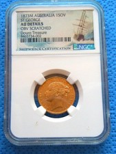 RMS Douro Shipwreck Australian 1873 M Sovereign Treasure Coin AU