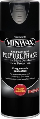 Minwax Fast Drying Polyurethane Spray, Wood Finish, Clear/warm Gloss 11.5 oz