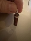 Pendant Amulet Sterling Silver w/ Mahogany Obsidian stone. Beautiful Piece. — photo 1