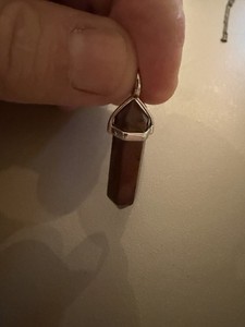 Pendant Amulet Sterling Silver w/ Mahogany Obsidian stone. Beautiful Piece.
