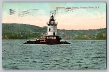 Postcard - Tarrytown Light House, Hudson River, N.y.