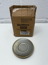 Genware Terra Porcelain Matt Grey Saucer Dishes 11.5cm Set of 6 New