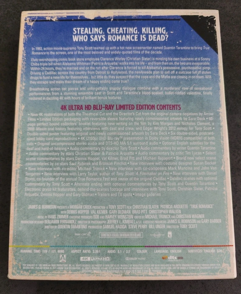 True Romance 4K Ultra HD Arrow Video Limited Edition Box Set Book Poster Cards - Image 2 of 4