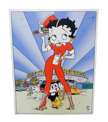 ベティ・ブープ ダイナーサイン Vintage 1999 Betty Boop Diner Tin Sign - Nostalgic Metal Wall