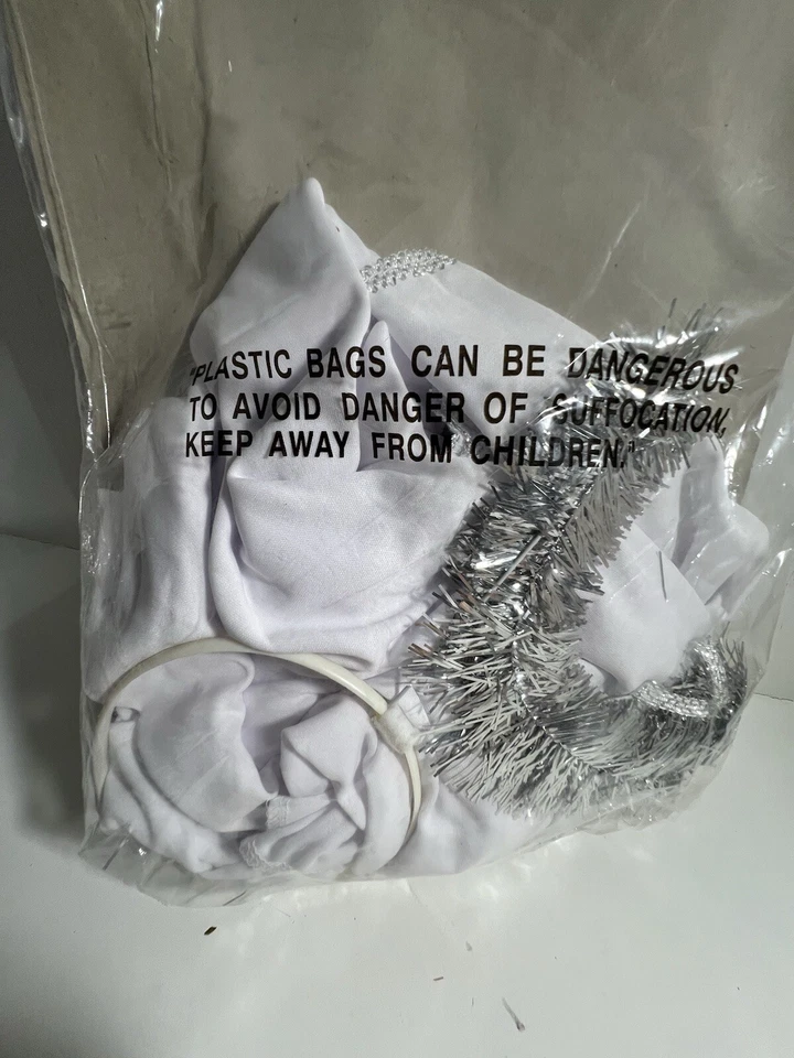 Disfraz Bíblico RG Disfraz Niñas Blanco Mediano 8-10 Ángel Navidad Disfraz Foto 2 de 3