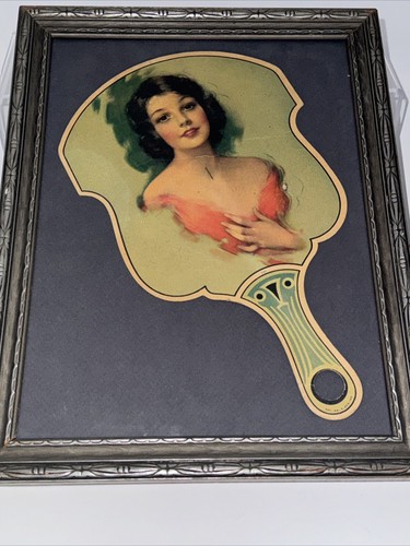RARE Antique H.A. Smalley & Co Inc Dodge & Plymouth Advertising Cardboard Fan