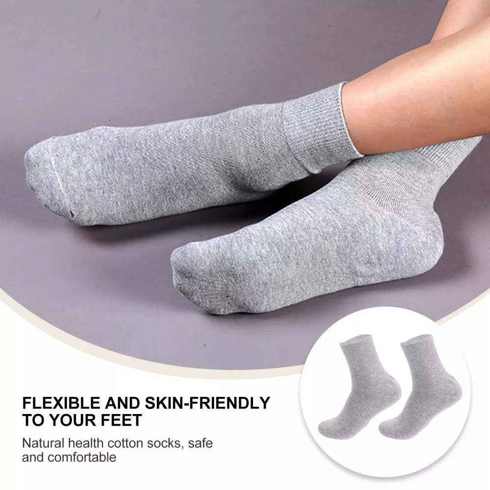 Classical Grid Socks foot spa socks 2x Cotton Men moisturizing socks for  mens