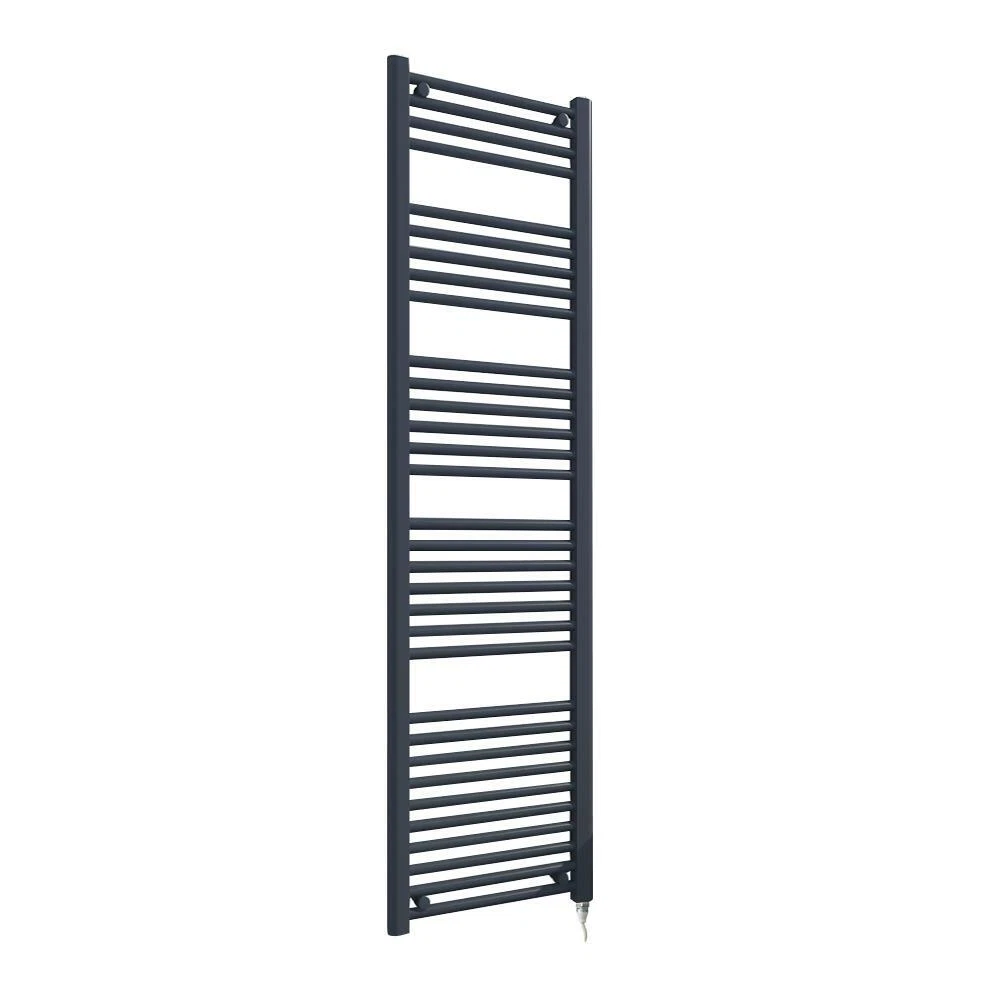 Anthracite towel radiator 400mm clearance