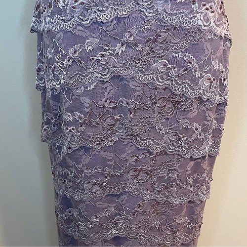 Abito vestito Marina lavanda pizzo scintillante 10 - Foto 5 di 8