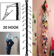 Hanging Stuffed Animals Toy Storage Chain Multipurpose Organizer Hanger, hold 20