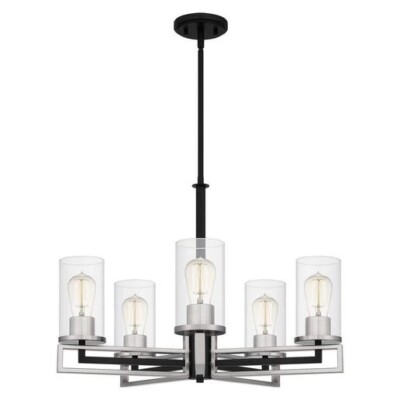 Ashley Harbour Serena 5-Light Brushed Nickel Transitional Chandelie