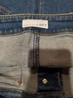 LOFT BLUE DENIM MINI SKIRT WOMEN'S 12 JEAN - FULL BUTTON FRONT - PRE-OWNED — photo 3