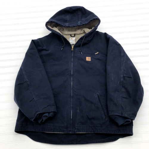 Carhartt Navy Blue Sherpa Fleece Lined 