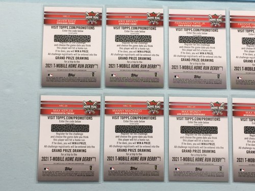 2020 Topps Home Run Derby Challenge Insert Lot x 8 KRIS BRYANT | FERNANDO TATIS - Picture 7 of 8