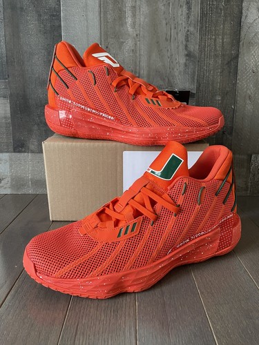 Adidas Dame 7 Miami Hurricanes Size 15 