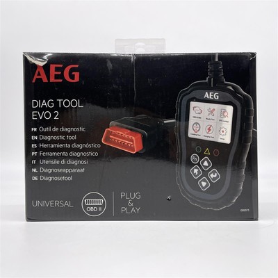 AEG 005073 OBD2 Evol 2 Diagnosetool, 3 Funktionen: Lesen, Detail, Fehlercodes lö