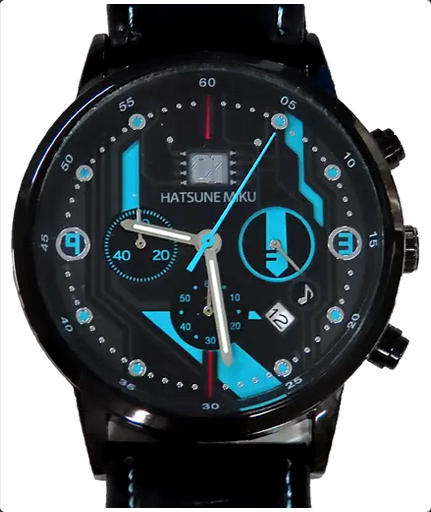 Watch Hatsune Miku model watch (leather strap) XINGYUNSHI