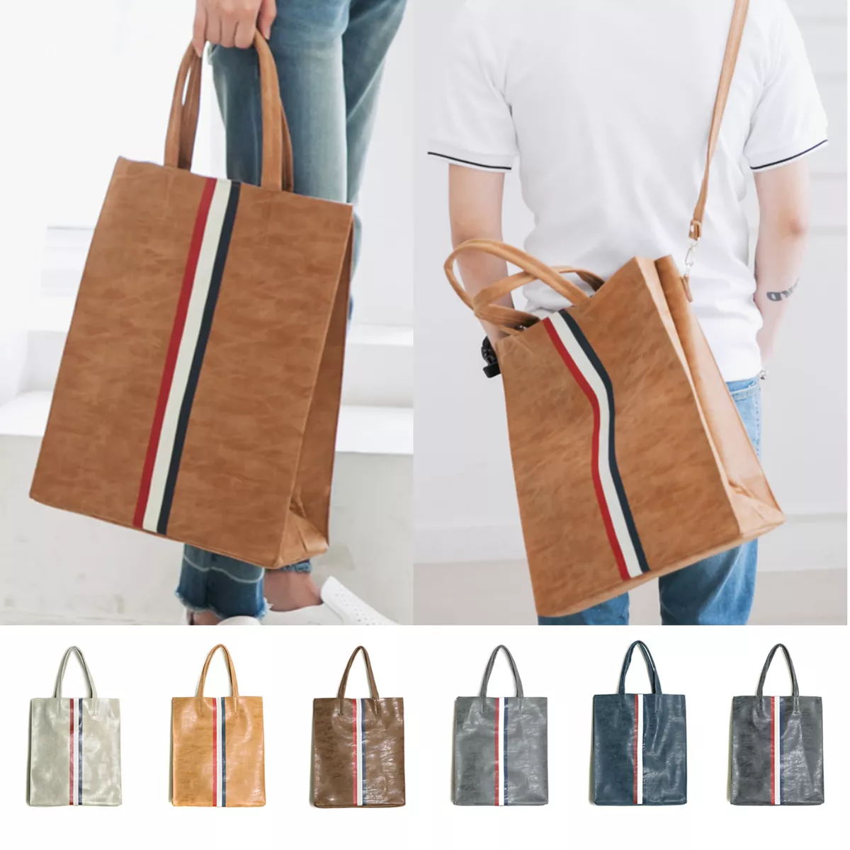 Men's Designer Totes - Leather Shoulder Bags