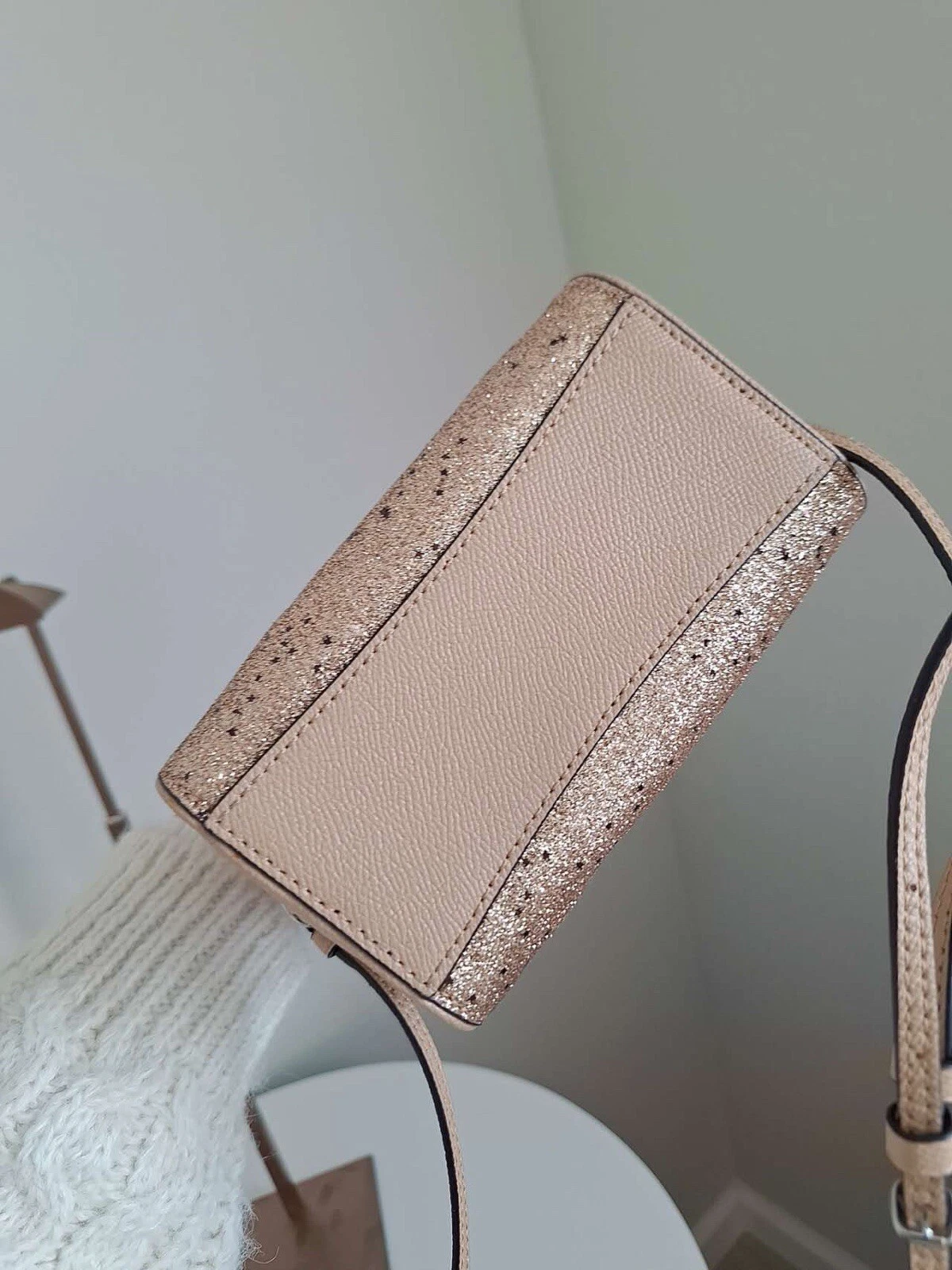 Borsa a tracolla Coach Micro Mini Bennett Star Glitter nuova