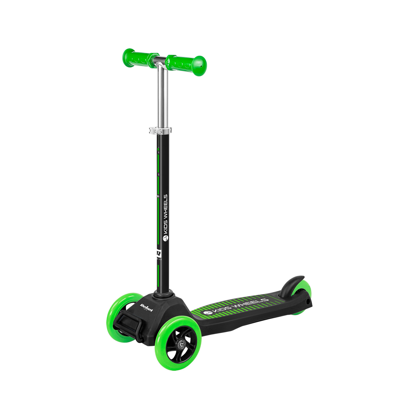 5901890055956 Hulajnoga trjkoowa REBEL ДЕТСКИЕ КОЛЕСА ЗЕЛЕНЫЙ бунтарь 8290₽