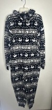 Disney Nightmare Before Christmas Adult OnePiecePajamas Jack Skellington Size S
