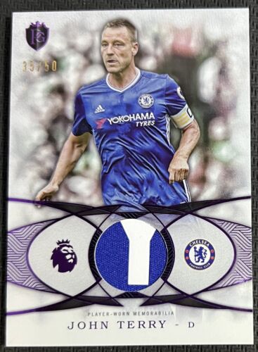 2016 Topps Premier Gold Football Fibers Relics John Terry Chelsea Cool Patch /50 - Picture 1 of 2