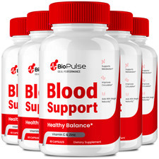  5 Pack BioPulse Blood Support Capsules for Healthy Circulation  Stable Level