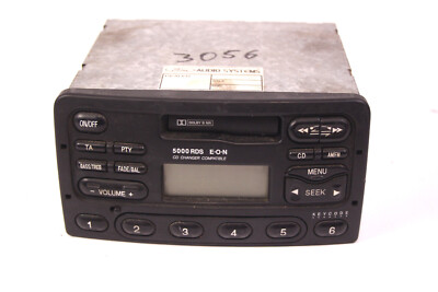 MC Autoradio Ford 5000 RDS EON Kassette Transit Focus Fiesta schwarz + Code
