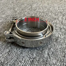 3inch V-Band Clamp & 304 Stainless Steel flange kit Vband for Exhaust Downpipe 