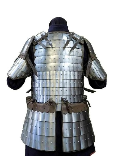 Halloween Medieval Knight Breastplate Scale Armor Steel Lamellar Byzantine Armor