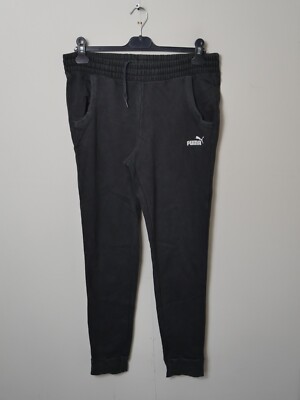 Puma Womens Tracksuit Trousers Joggers UK 10 Medium Black Leggings (A3742 