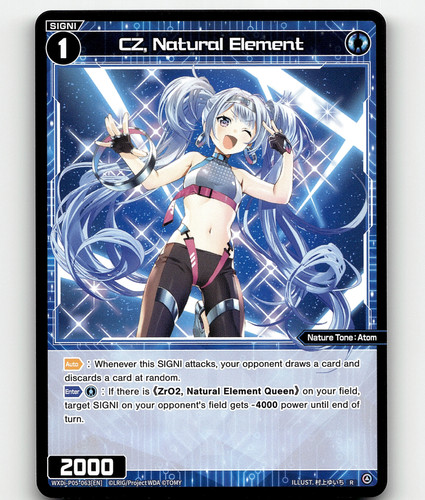 WIXOSS Curiosity Diva CZ, Natural Element Rare