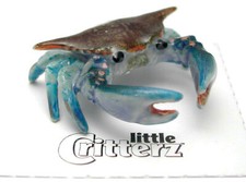 LITTLE CRITTERZ Aquatic Marine Life Miniature Figurine Crab Blue Crab Calli