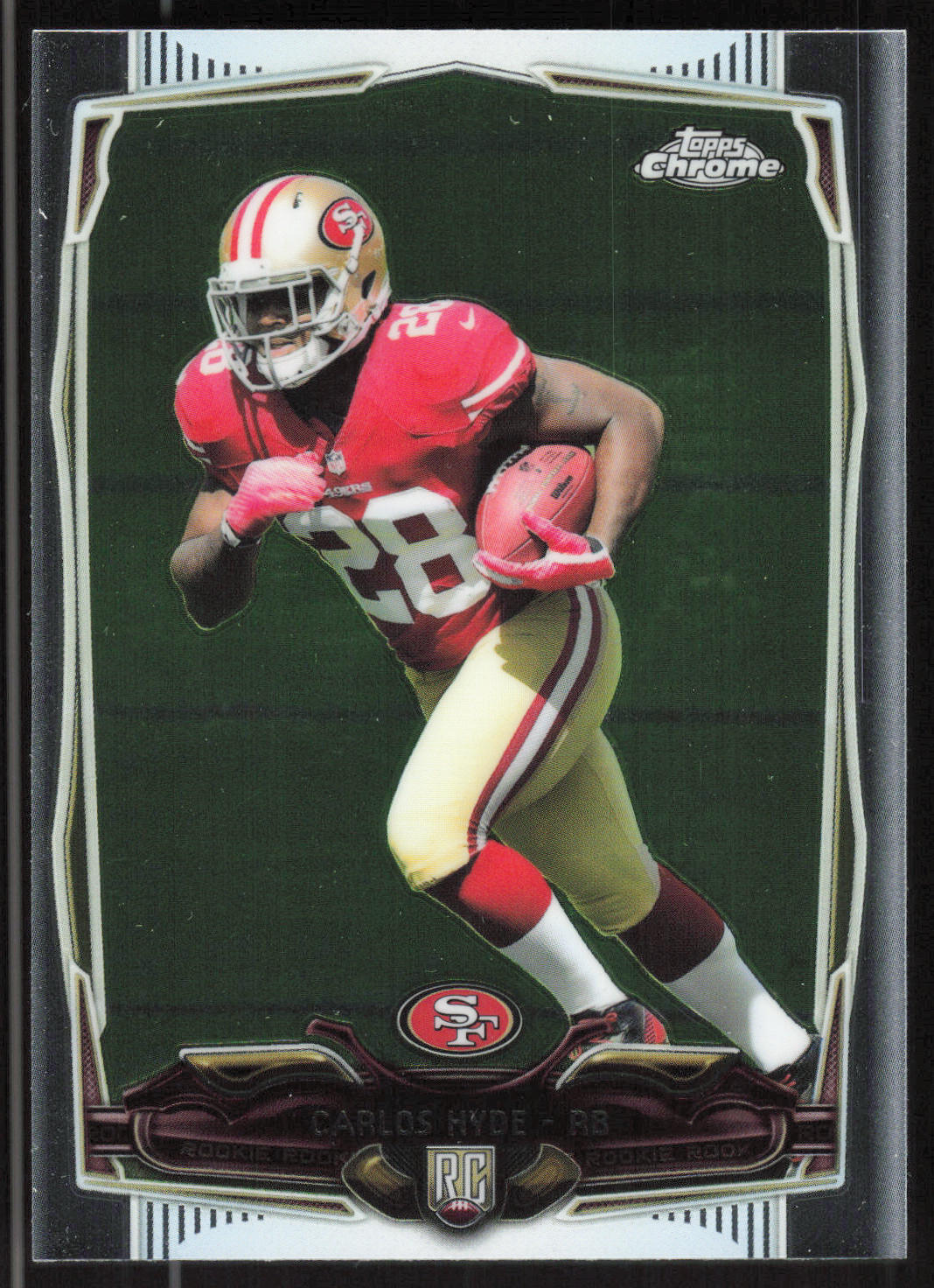 Carlos Hyde Topps Chrome #158 Base