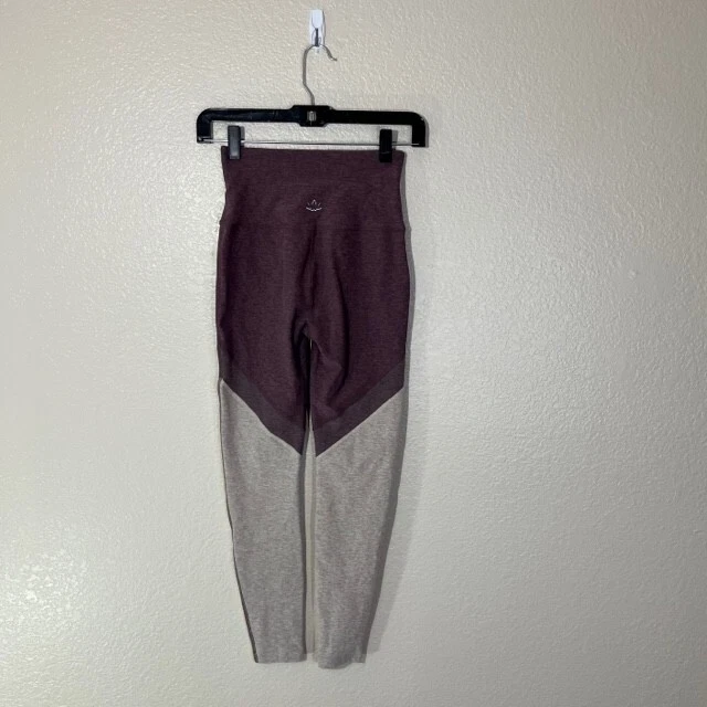 beyond-yoga heather colorblock athletic leggings