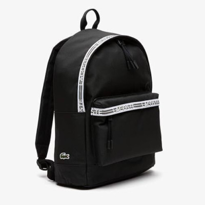 LACOSTE $142 NEOCROC Backpack bag with Zipped Logo Straps NEW