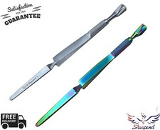 Nail Pinching Wand Cuticle Pusher C-Curve Multifuncation Stainless Steel Tool