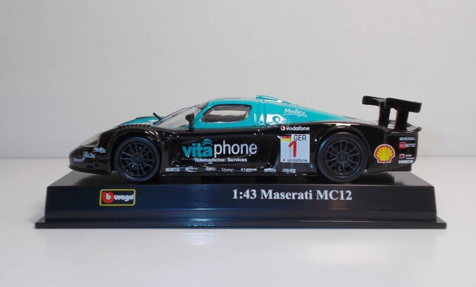 Bburago 38010 Maserati MC12 Racing - METAL Scala 1:43 - Immagine 2 di 4