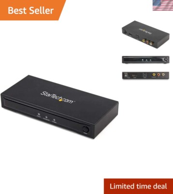 S-Video or Composite to HDMI Converter with Audio - 720p - NTSC & PAL - Analo...