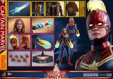 1 6 Hot Toys MMS522 Captain Marvel Carol Danvers Deluxe Ver.  New Sealed Shipper