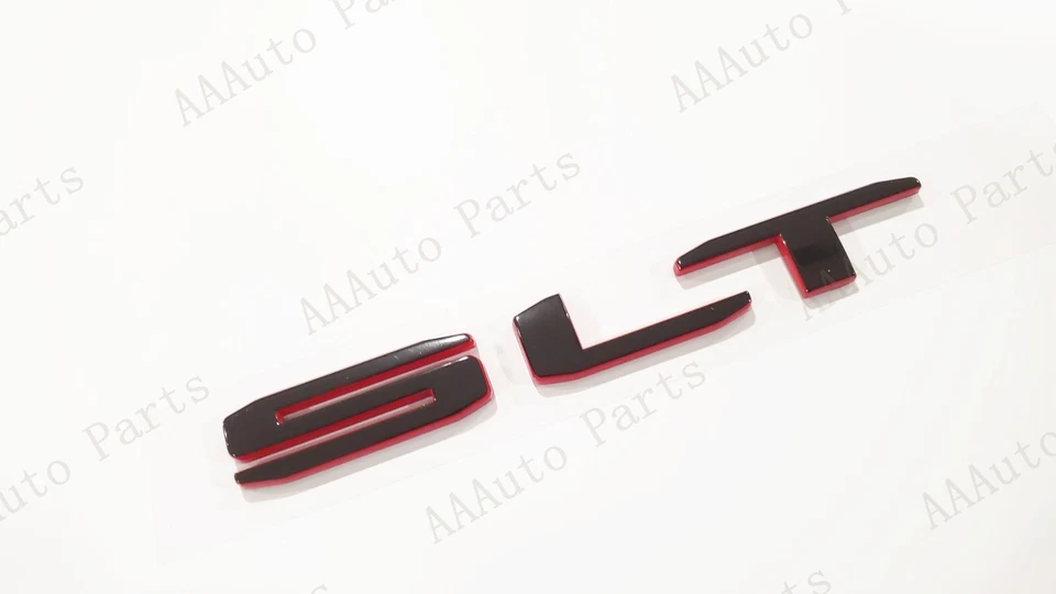 1 pieza emblema letra SLT trasero rojo negro 2019+ GMC Sierra 1500 2500 Yukon Yukon XL Foto 4 de 4