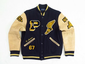 mens polo letterman jacket