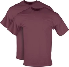 Gildan Adult Dryblend Work T-Shirts with Pocket, 2-Pack