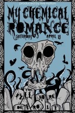 MY CHEMICAL ROMANCE CONCERT POSTER/PRINT THE FILLMORE DETROIT VENUE MCR FLIER