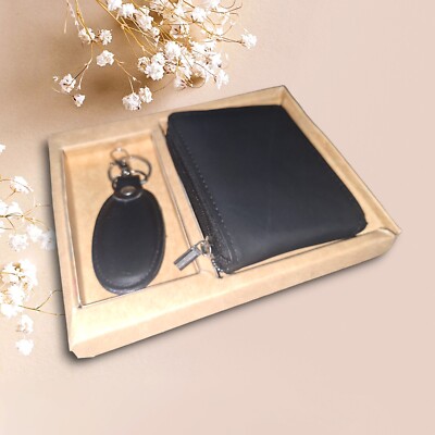 Leather Wallets And Keychain / Gift Item's /Gift Set Leather Men/ Männer Geschek