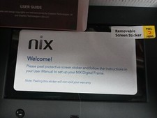 NIX 7INCH HU-MOTION DIGITAL PHOTO FRAME-X07F MOTION SENSOR FOR AUTO ON/OFF.